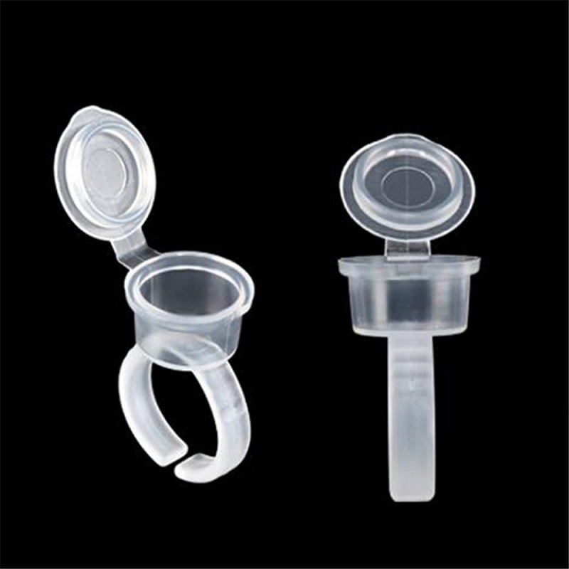 Body Jewelry Tattoo - Transparent Tattoo Ink Rings Cups Permanent