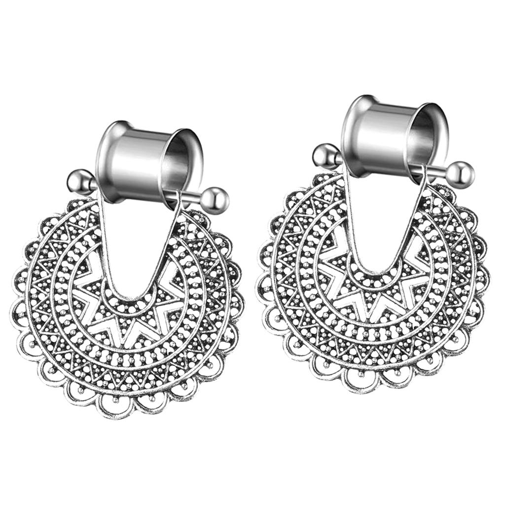 Body Jewelry Ear Piercing - Flare Ear Plugs Stainless Steel Earrings