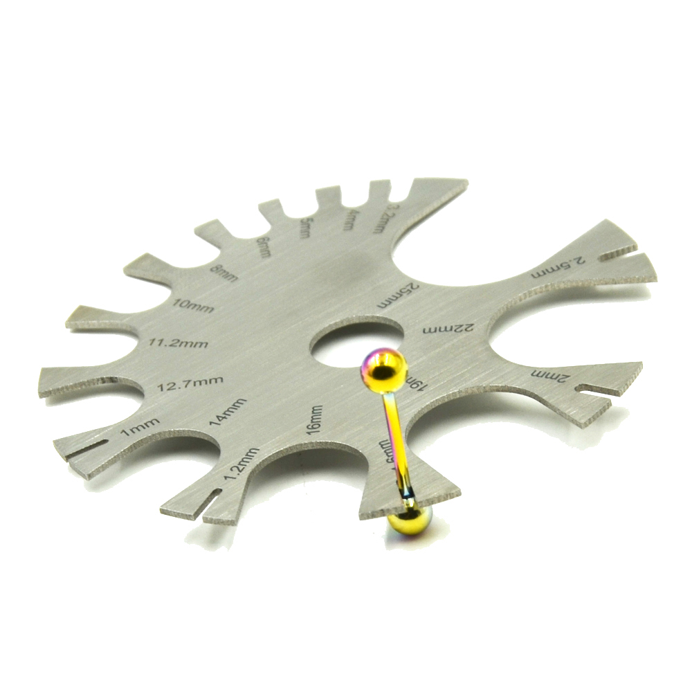 Stainless Steel Gauge Wheel Be - Body Jewelry Gauge To Mm 评论和价格