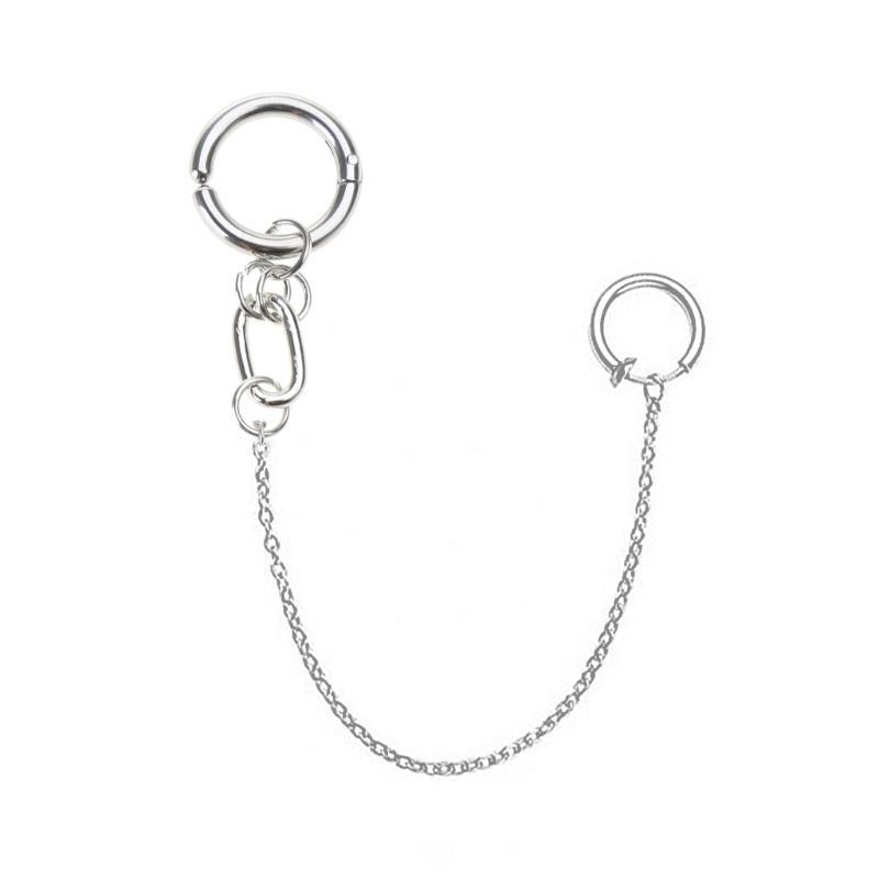 A52E Chain Linked Earrings Hin - Body Jewelry Materials 评论和价格