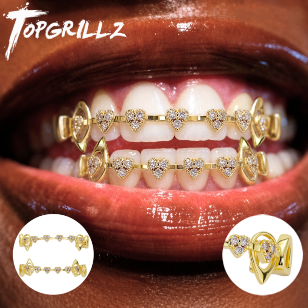 TOPGRILLZ  Hollow Heart Fang G - Body Jewelry Men 评论和价格