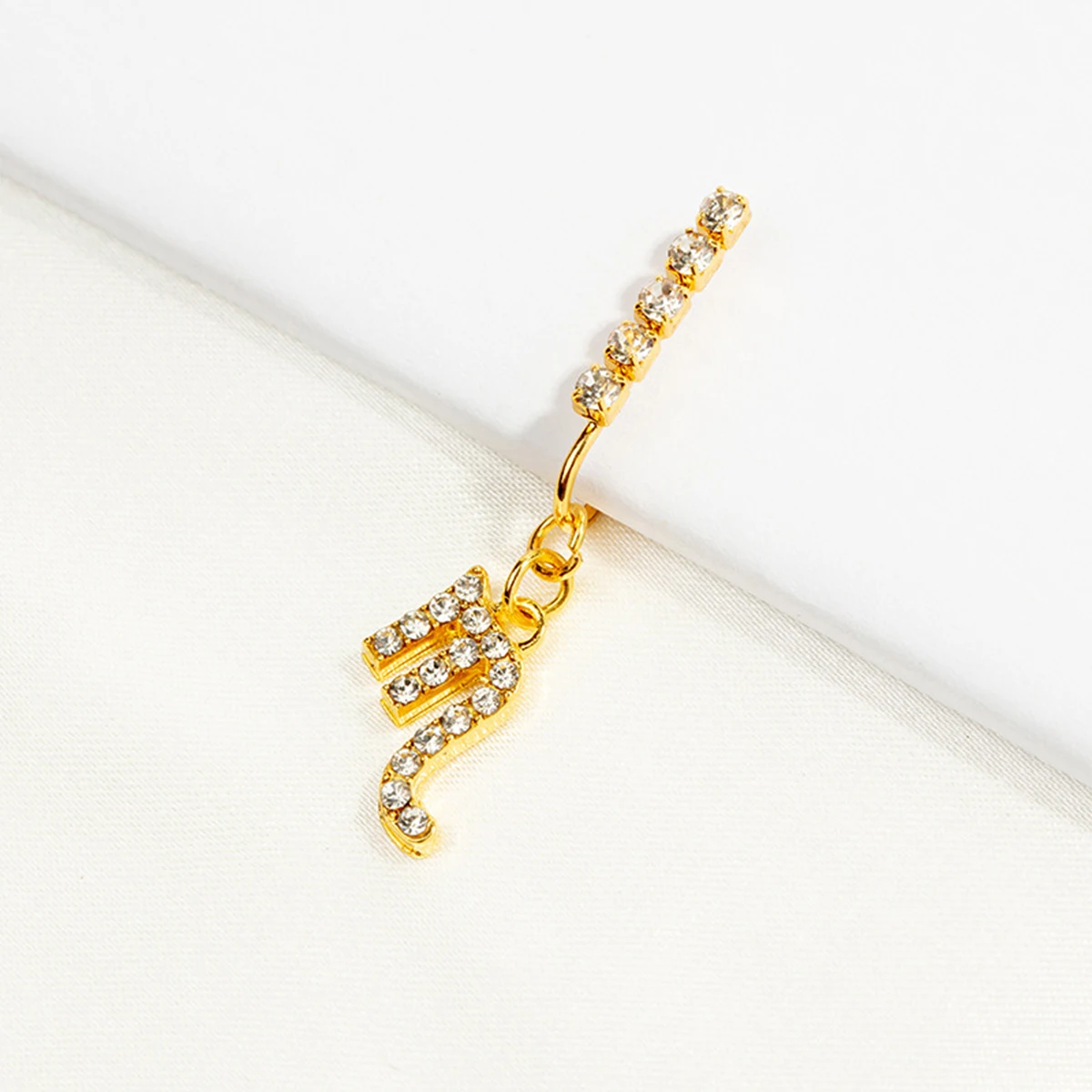 2 Pack Ear Clips Metal Zircon  - Body Jewelry Ear Piercing 评论和价格