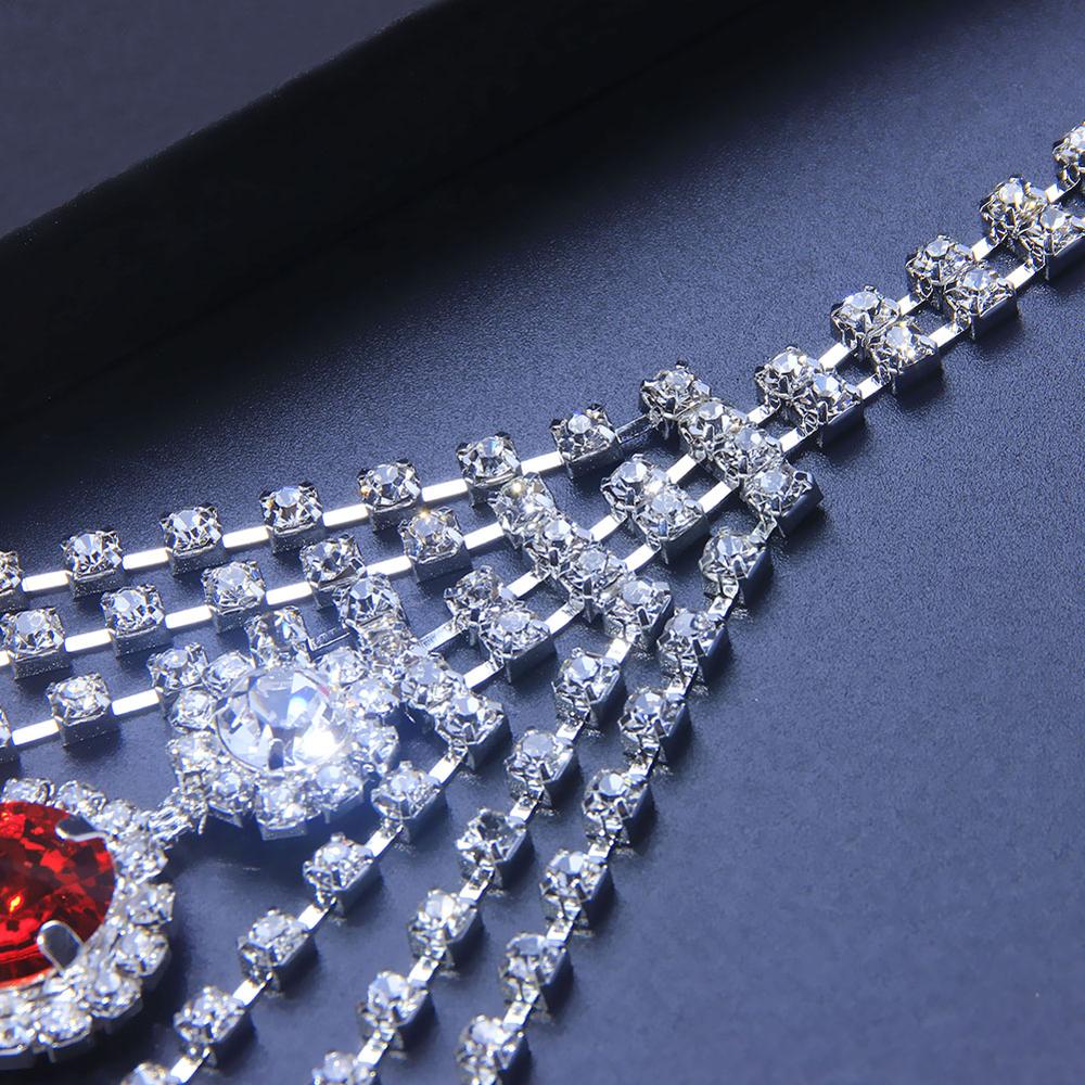 Sexy Body Chain Lingerie Red C - Body Jewelry Rhinestone 评论和价格