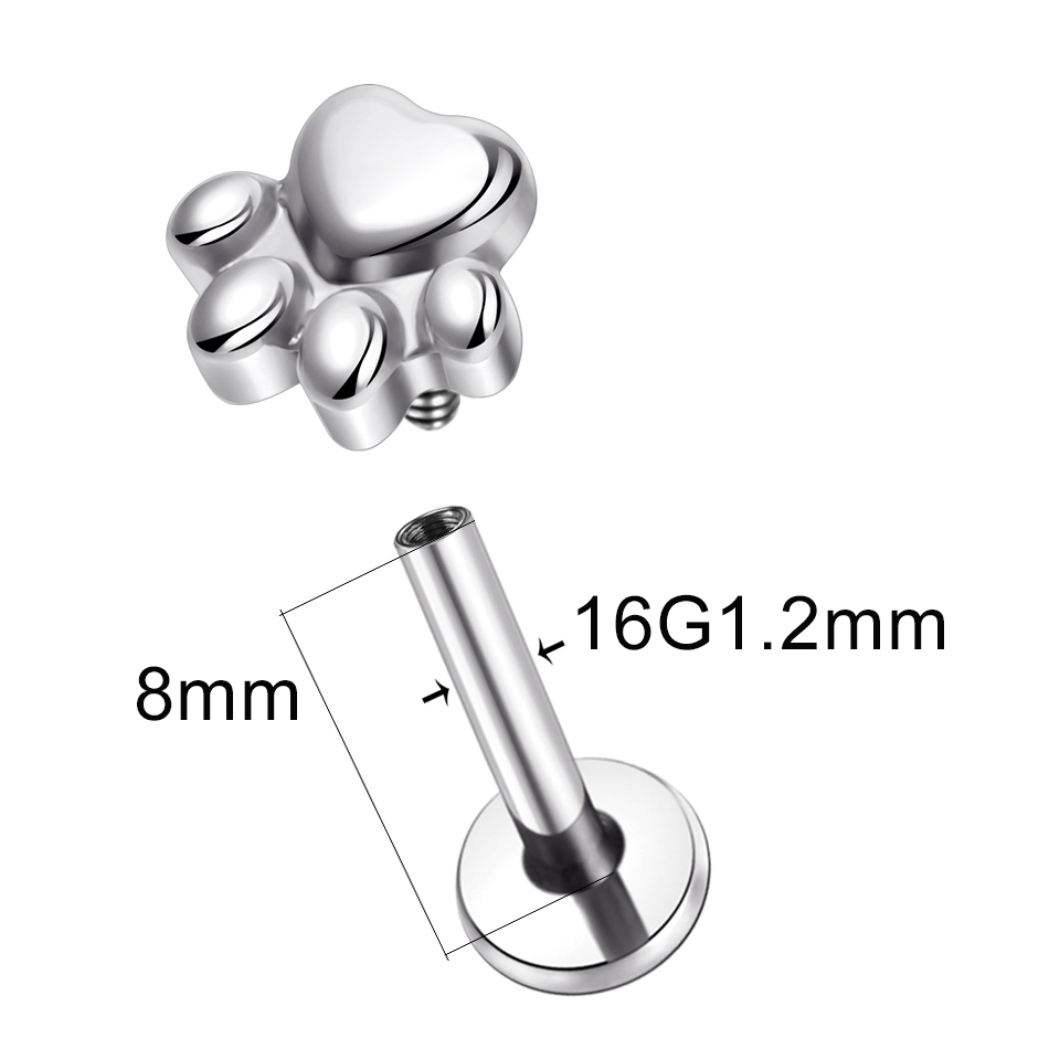 1pcs Implant Grade Titanium Pu - Body Jewelry Implant Grade Titanium 评论和价格