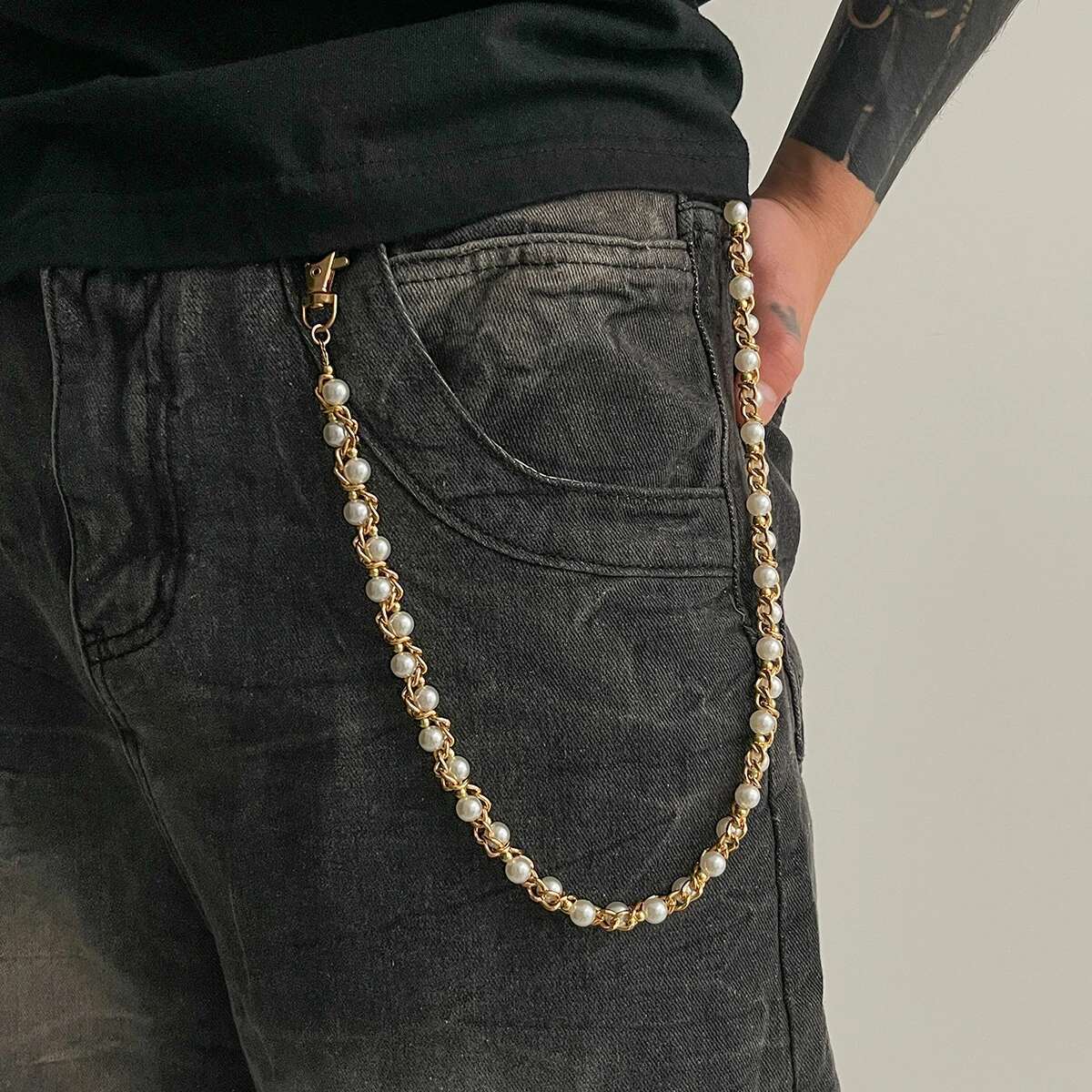 Ingemark Punk Imitation Pearl  - Body Jewelry Men 评论和价格