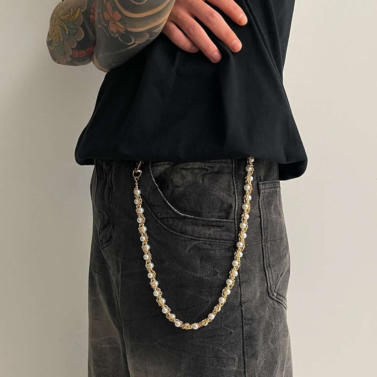 Ingemark Punk Imitation Pearl  - Body Jewelry Men 评论和价格