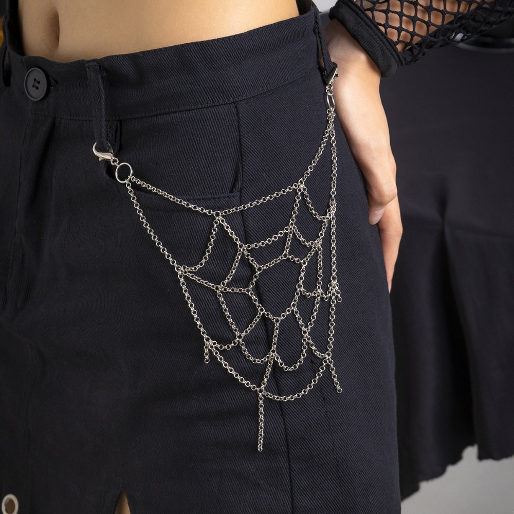 Gothic Punk Sliver Color Spide - Body Jewelry Men 评论和价格