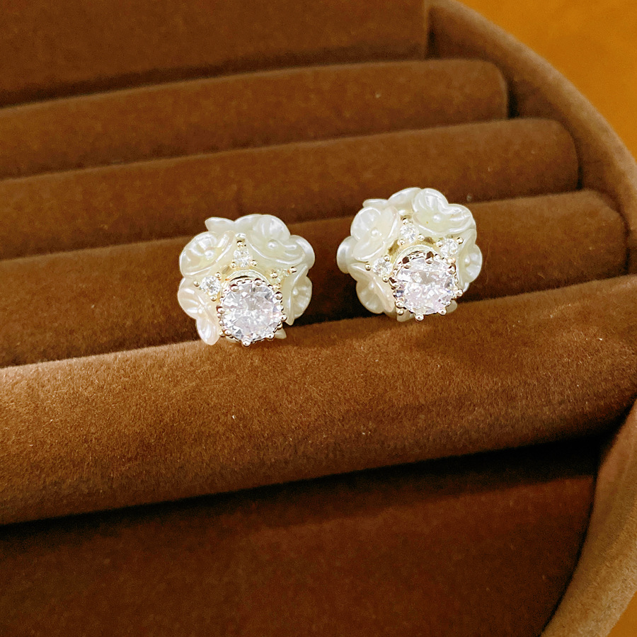 DOO MEI Two Way Wear Zircon Fl - Cluster Stud Ear 评论和价格