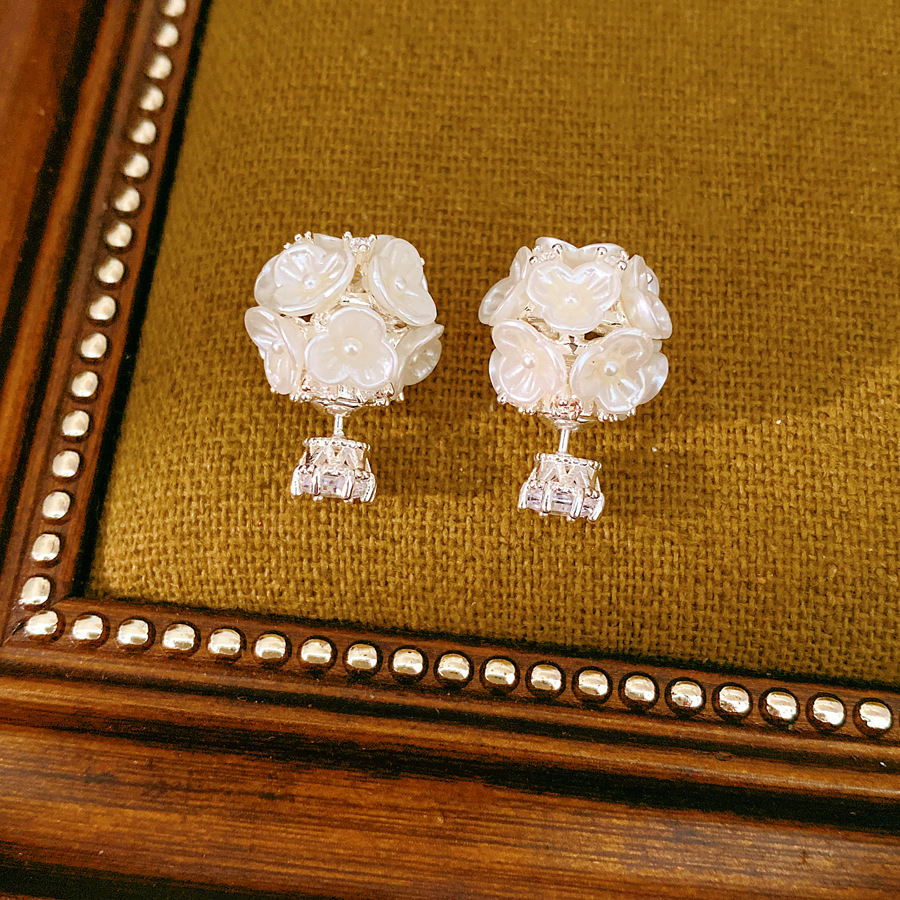 DOO MEI Two Way Wear Zircon Fl - Cluster Stud Ear 评论和价格