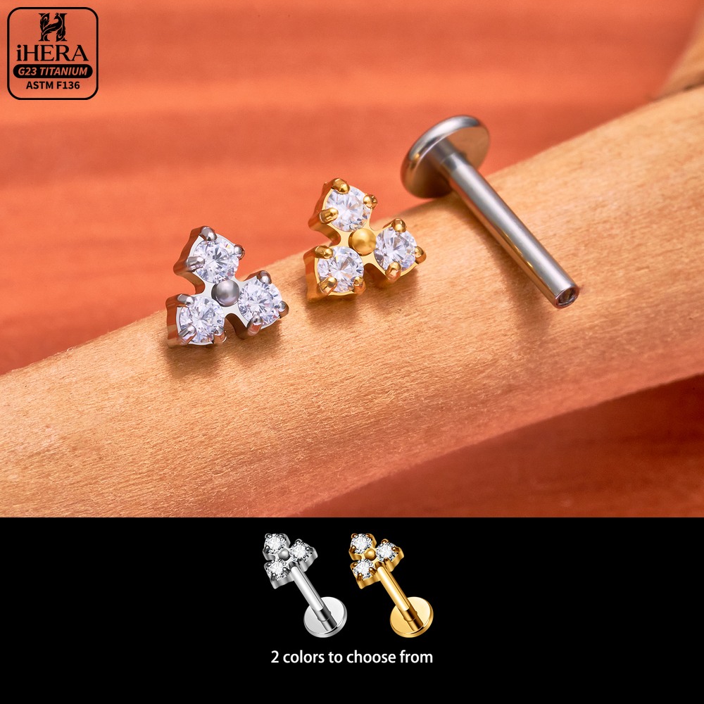 ASTM F136 Titanium Curved Clus - Cluster Stud Ear 评论和价格