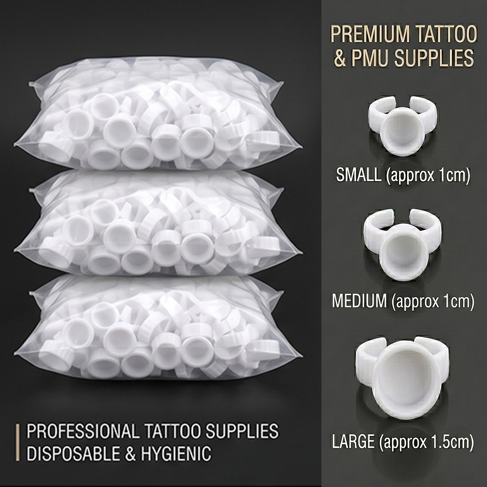 Tattoo Ink Ring Cups Disposabl - Body Jewelry Tattoo 评论和价格