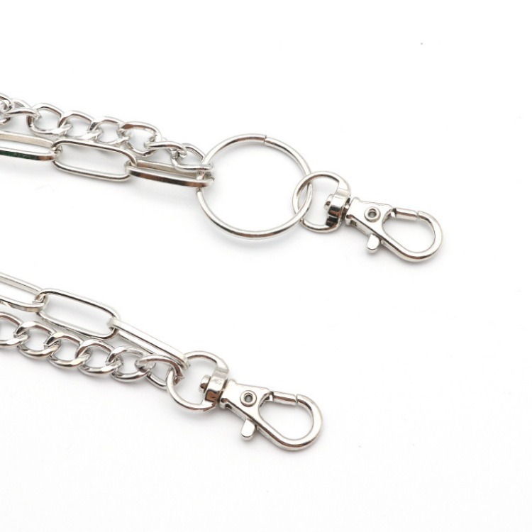 Double Chain Metal Circle Pant - Body Jewelry Men 评论和价格