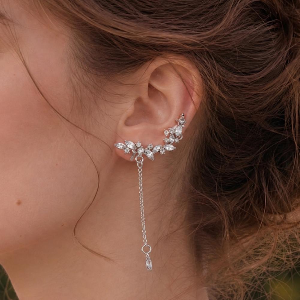 Long Tassel Earrings Diamond F - Cluster Stud Ear 评论和价格