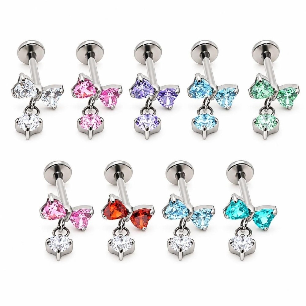 G23 Titanium Cartilage Stud Ea - Body Jewelry Ear Piercing 评论和价格