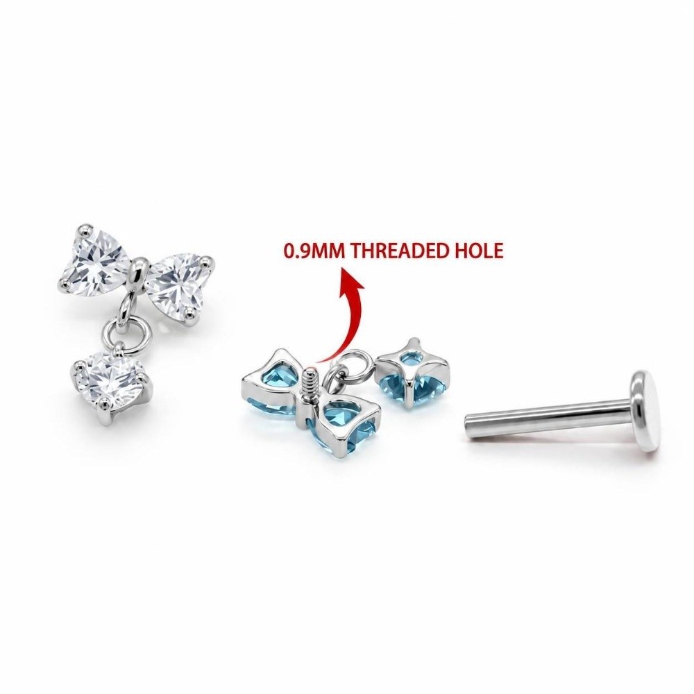 G23 Titanium Cartilage Stud Ea - Body Jewelry Ear Piercing 评论和价格