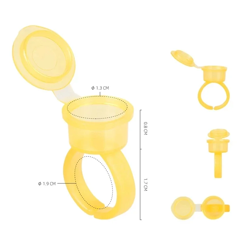 50PCS Tattoo Pigment Ink Ring  - Body Jewelry Tattoo 评论和价格