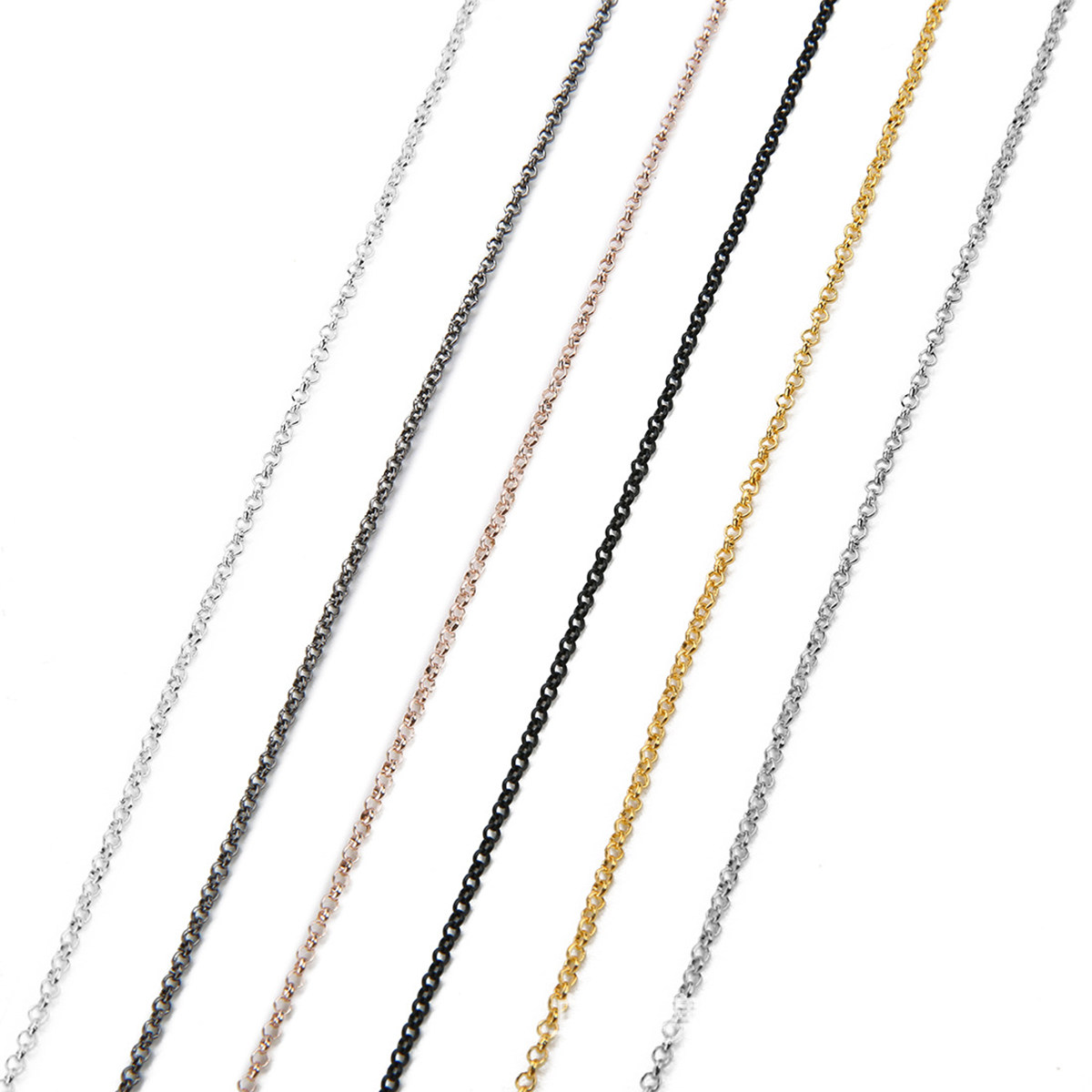 2Mm Light Black Cable Chain Sp - Body Jewelry Store 评论和价格