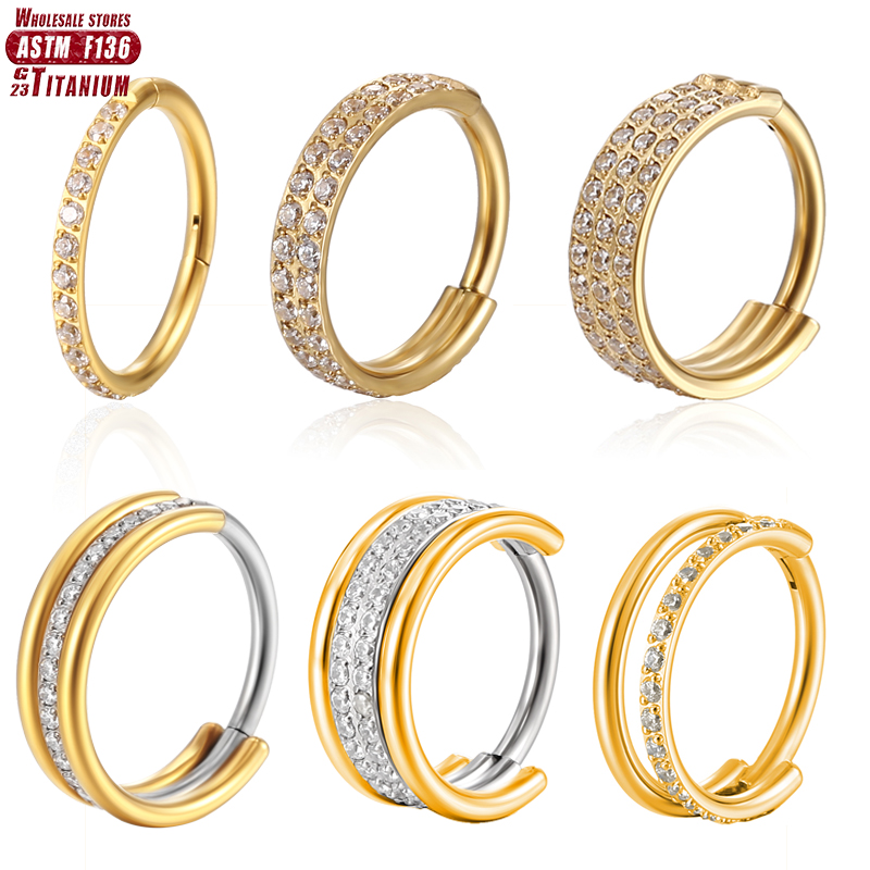 F136 Titanium Nose Ring Implan - Body Jewelry Implant Grade Titanium 评论和价格