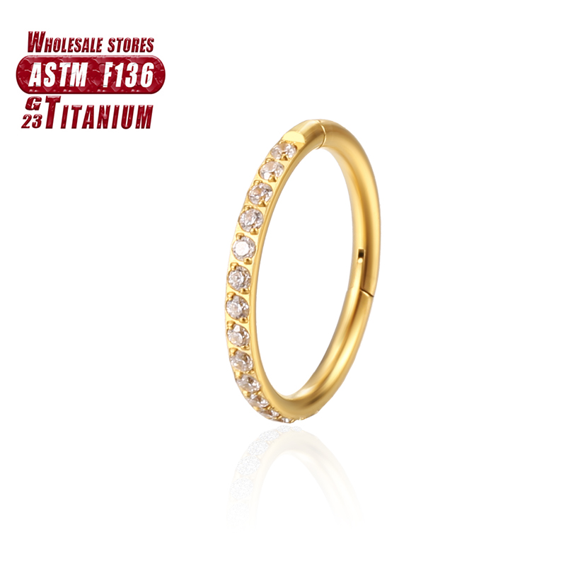 F136 Titanium Nose Ring Implan - Body Jewelry Implant Grade Titanium 评论和价格