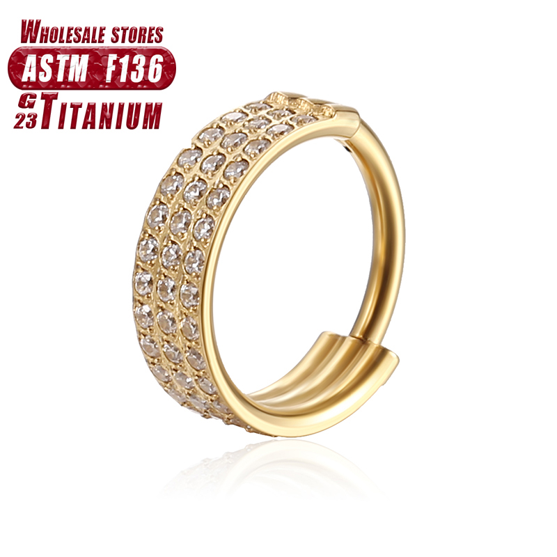 F136 Titanium Nose Ring Implan - Body Jewelry Implant Grade Titanium 评论和价格