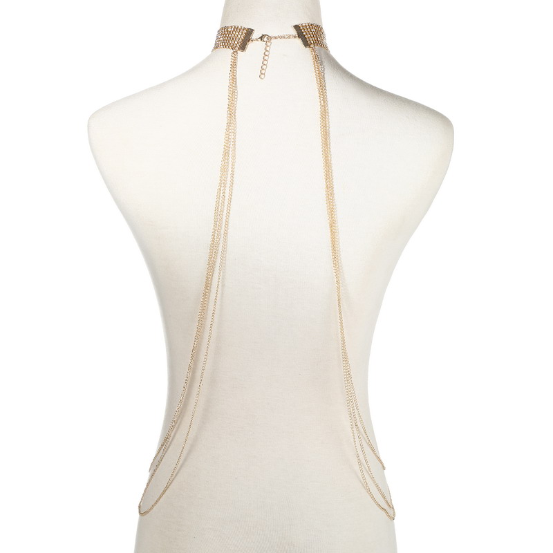 Gold Color Body Chain Women  R - Body Jewelry Rhinestone 评论和价格