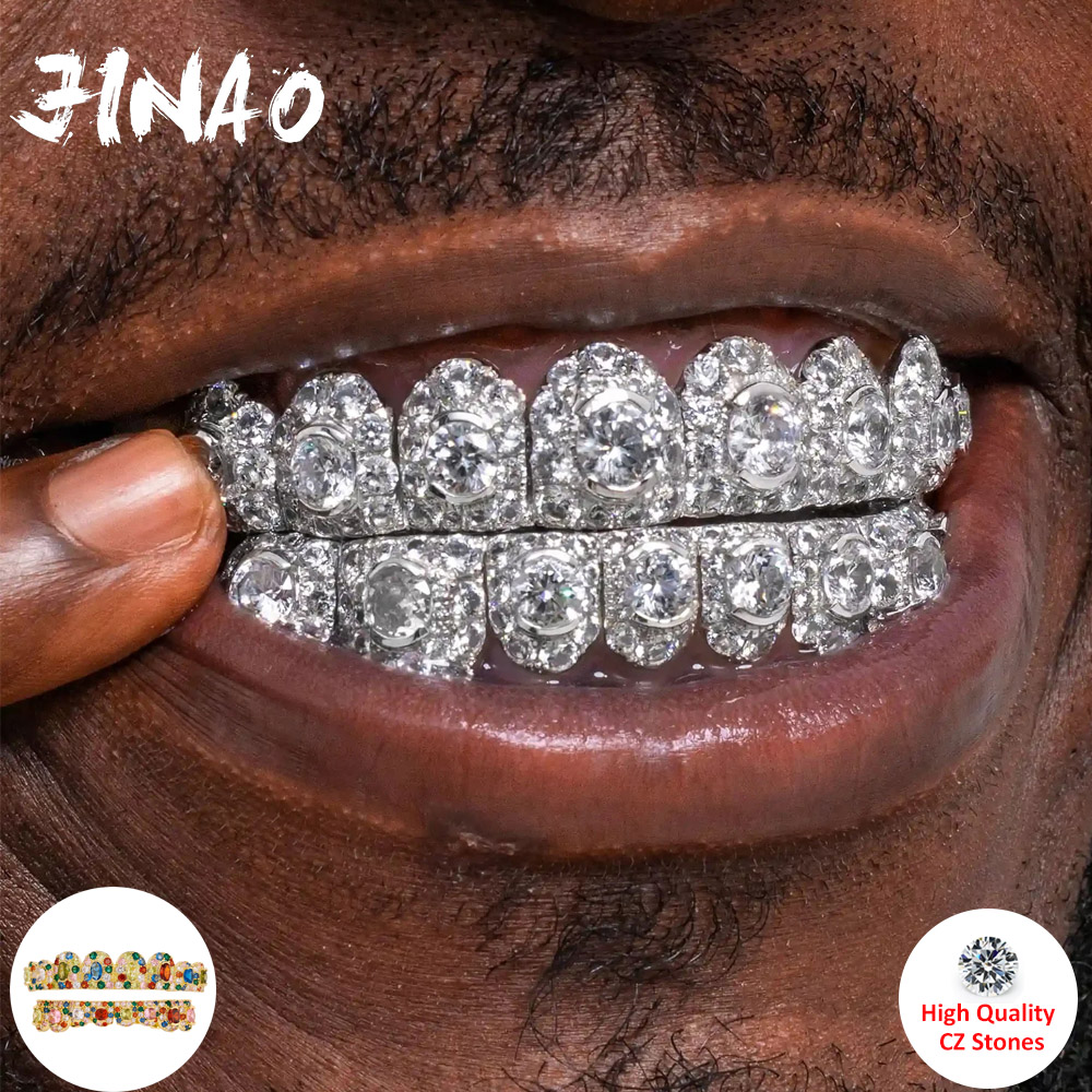JINAO Hip Hop Full Iced Out 8  - Body Jewelry Men 评论和价格
