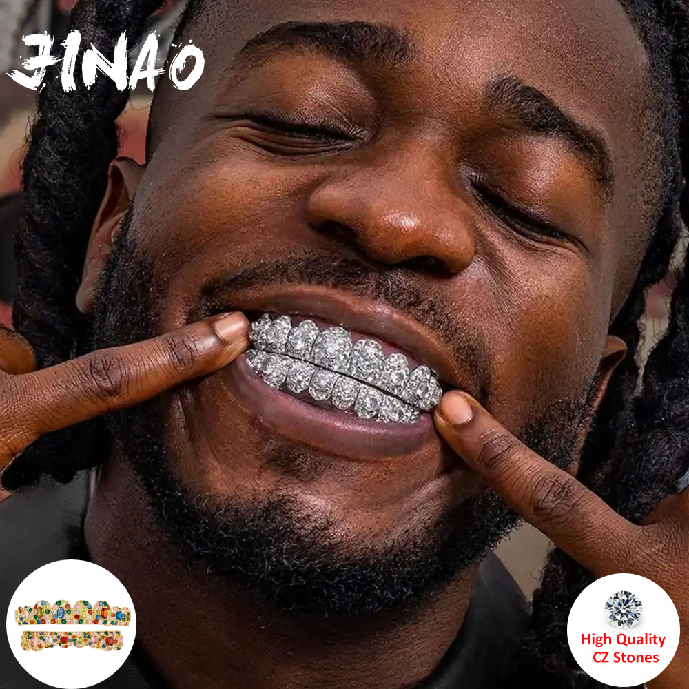 JINAO Hip Hop Full Iced Out 8  - Body Jewelry Men 评论和价格