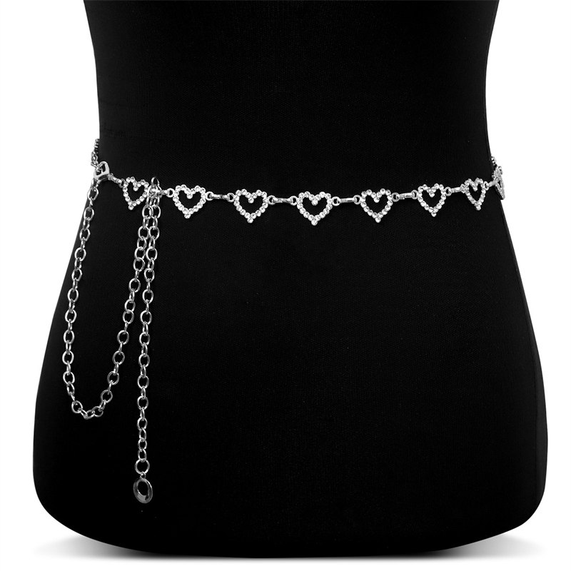 Fashion Rhinestone Heart Waist - Body Jewelry Rhinestone 评论和价格
