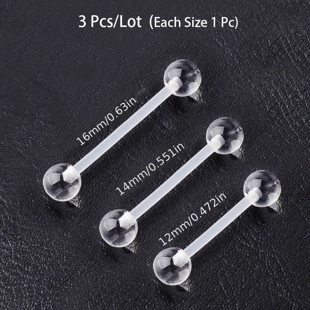 3pcs/Set (Each Size 1pc) Soft  - Body Jewelry Store 评论和价格