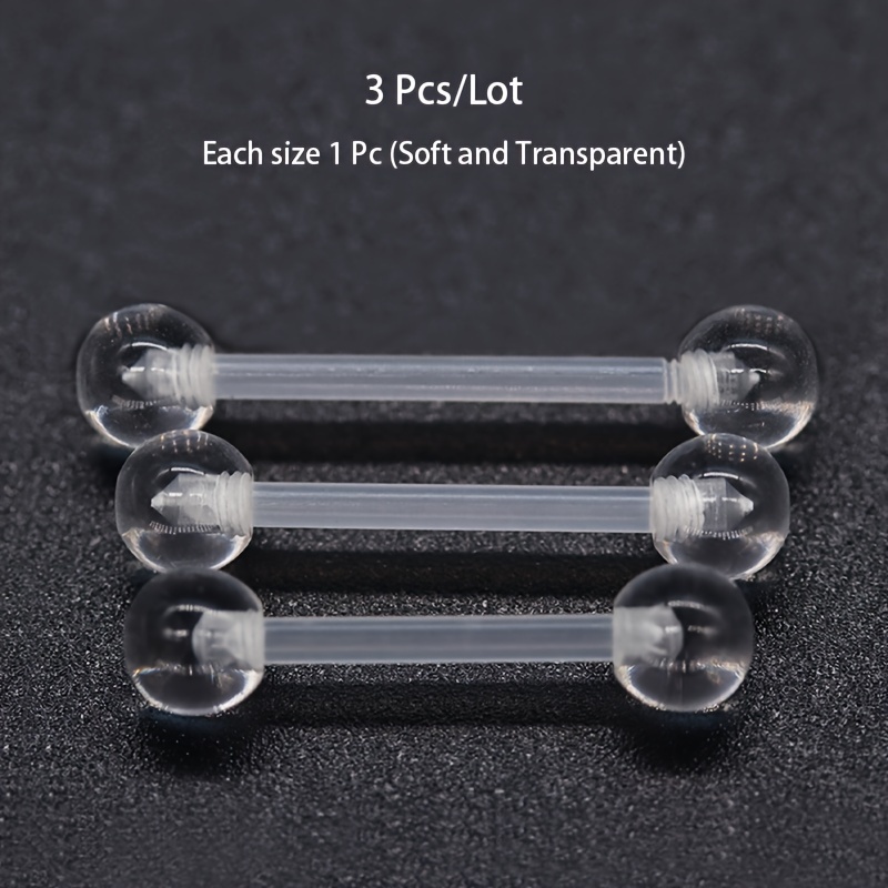 3pcs/Set (Each Size 1pc) Soft  - Body Jewelry Store 评论和价格