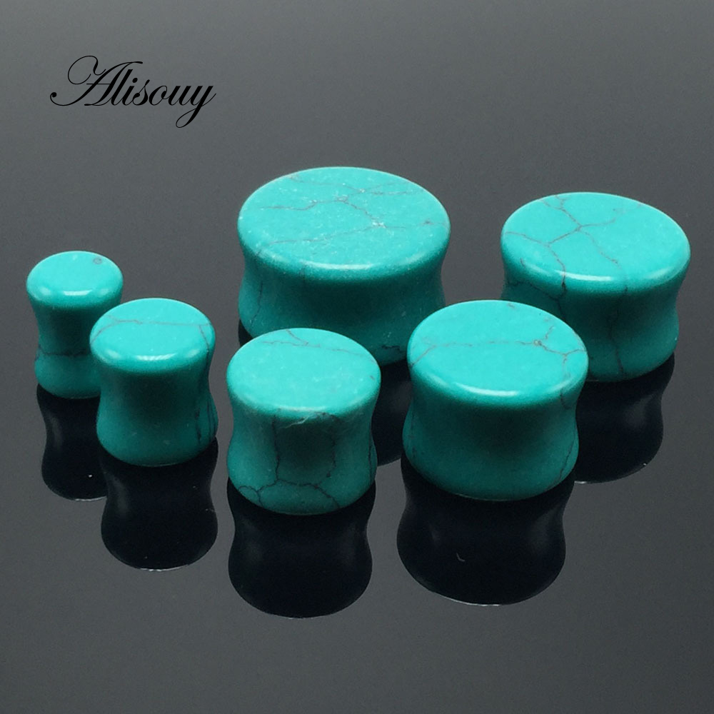 Alisouy 2 pieces fashion Green - Body Jewelry Gauge To Mm 评论和价格