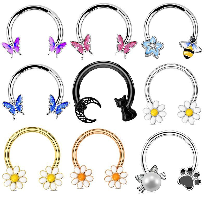 16G Septum Ring Daith Piercing - Body Jewelry Ear Piercing 评论和价格