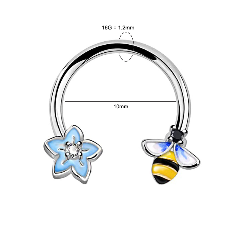 16G Septum Ring Daith Piercing - Body Jewelry Ear Piercing 评论和价格