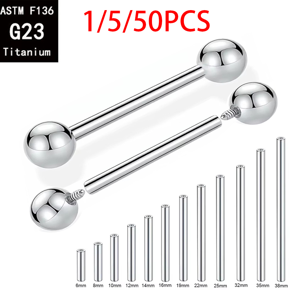 1/5/50PCS ASTM F136 Implant Gr - Body Jewelry Implant Grade Titanium 评论和价格
