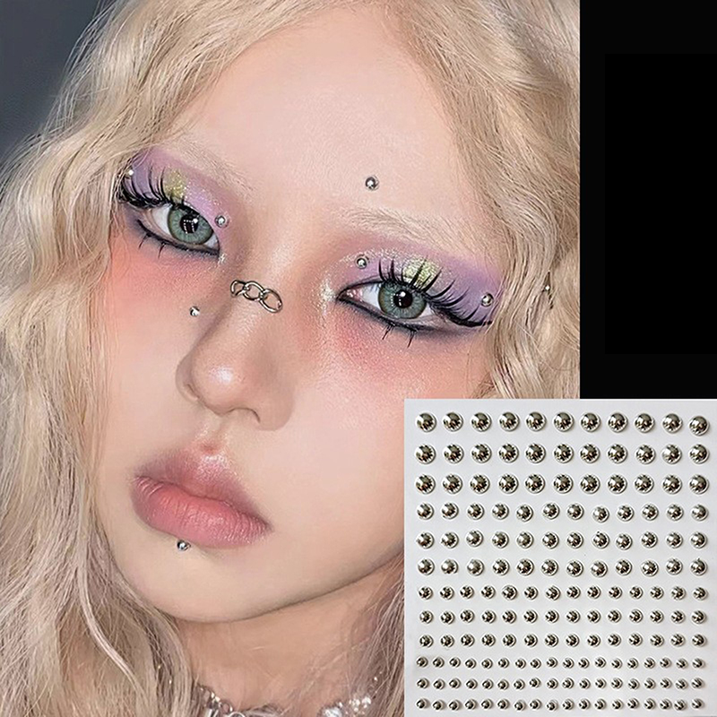 Diamond Sticker Fake Nose Stud - Body Jewelry Ear Piercing 评论和价格