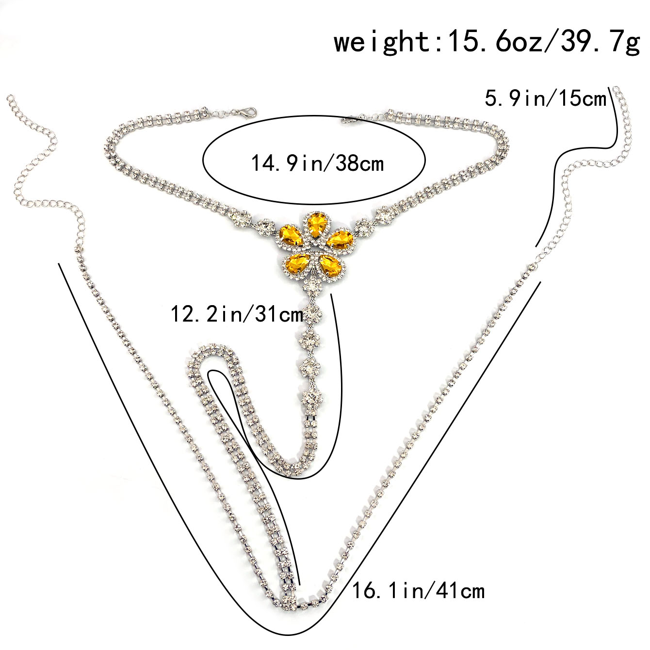 1pc Flower Shaped Sexy Rhinest - Body Jewelry Rhinestone 评论和价格