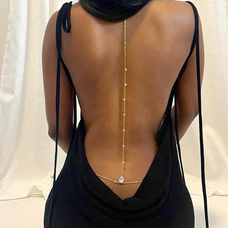 Bride Backless Rhinestone Wate - Body Jewelry Rhinestone 评论和价格
