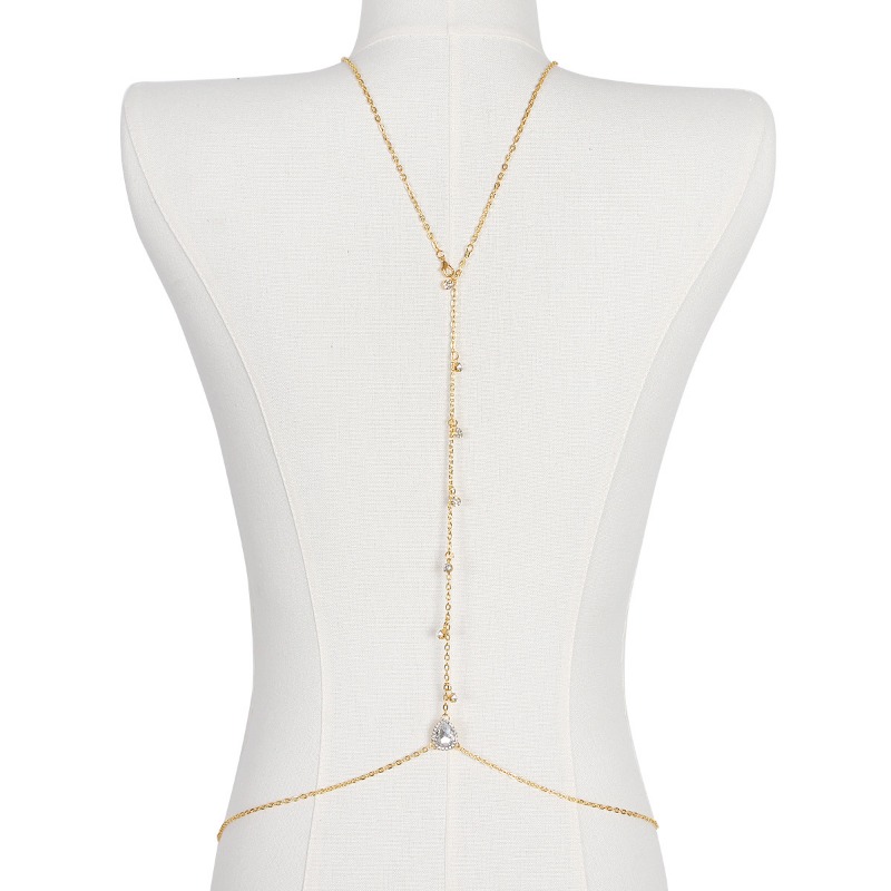 Bride Backless Rhinestone Wate - Body Jewelry Rhinestone 评论和价格