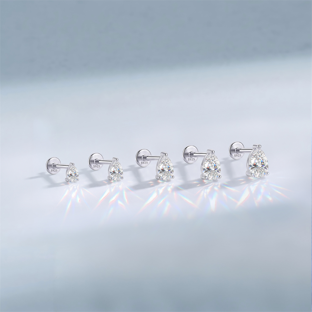 KOJ 1PC 925 Sterling Silver Cl - Body Jewelry Ear Piercing 评论和价格
