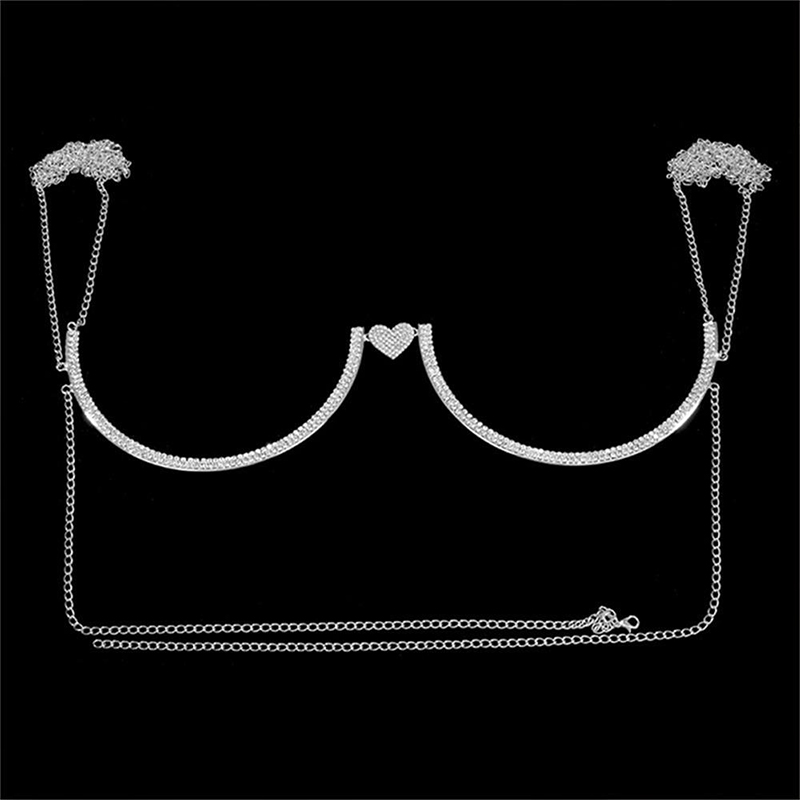 Stonefans Heart Rhinestone Che - Body Jewelry Rhinestone 评论和价格