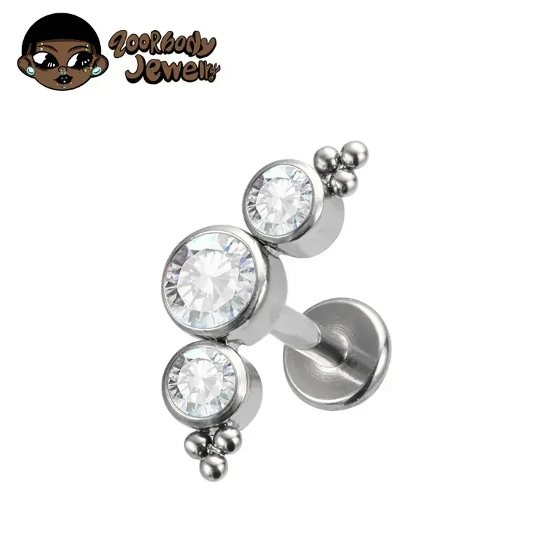 ASTM F136 Titanium Piercing 16 - Cluster Stud Ear 评论和价格