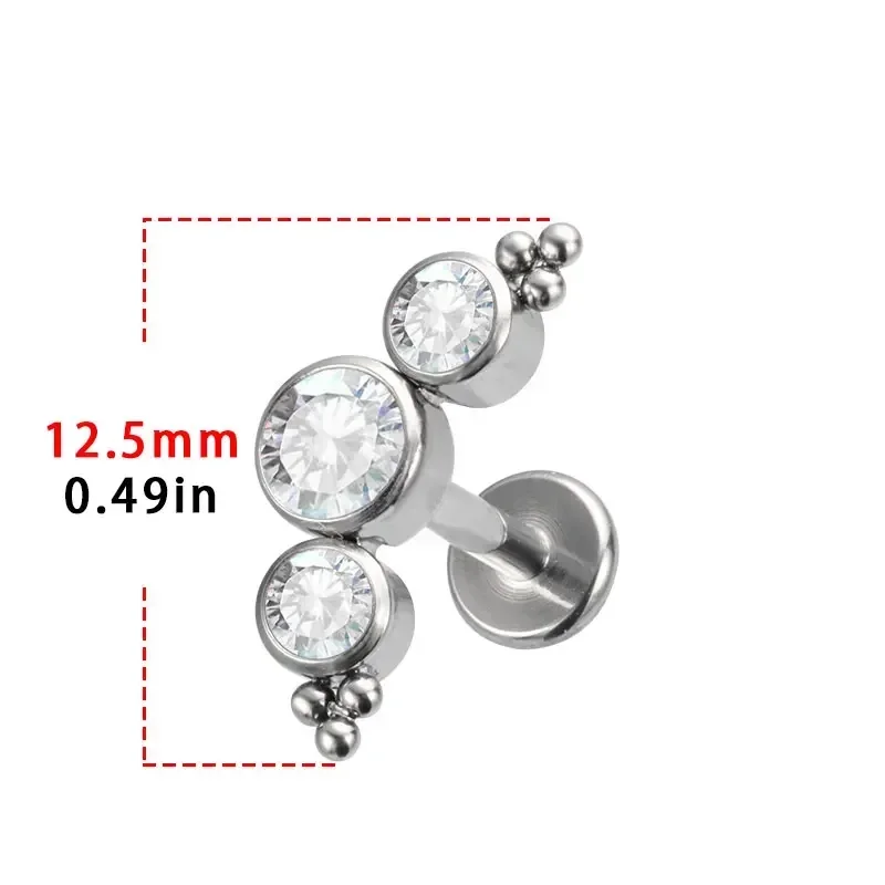 ASTM F136 Titanium Piercing 16 - Cluster Stud Ear 评论和价格