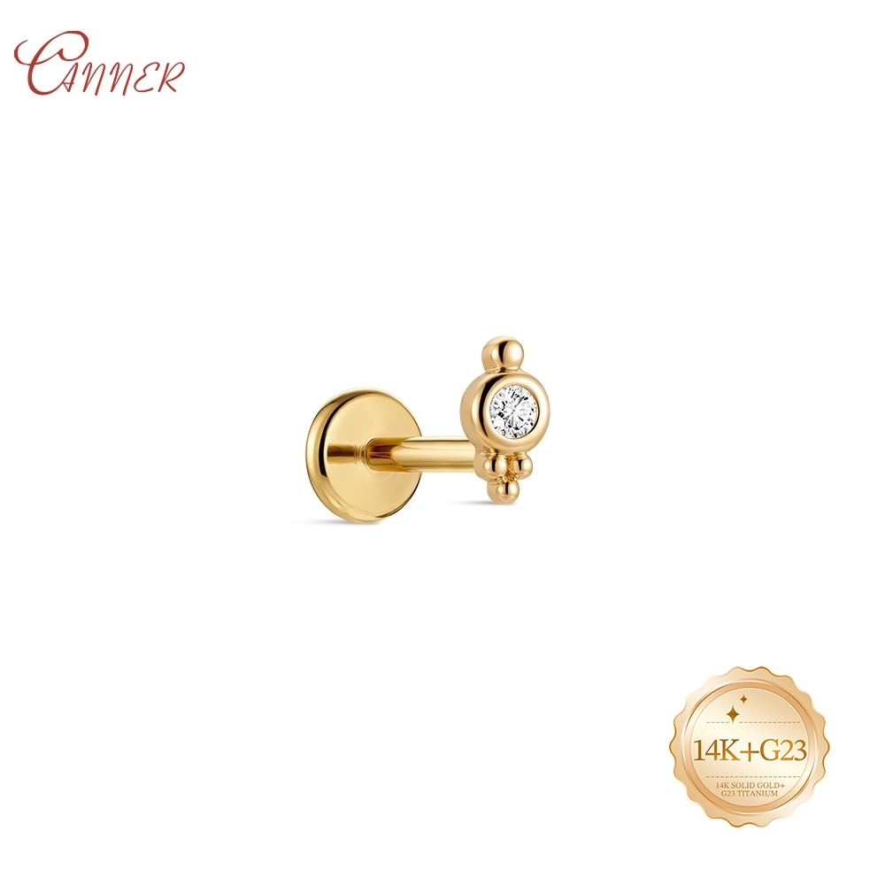 CANNER 14K Solid Gold internal - Body Jewelry Ear Piercing 评论和价格