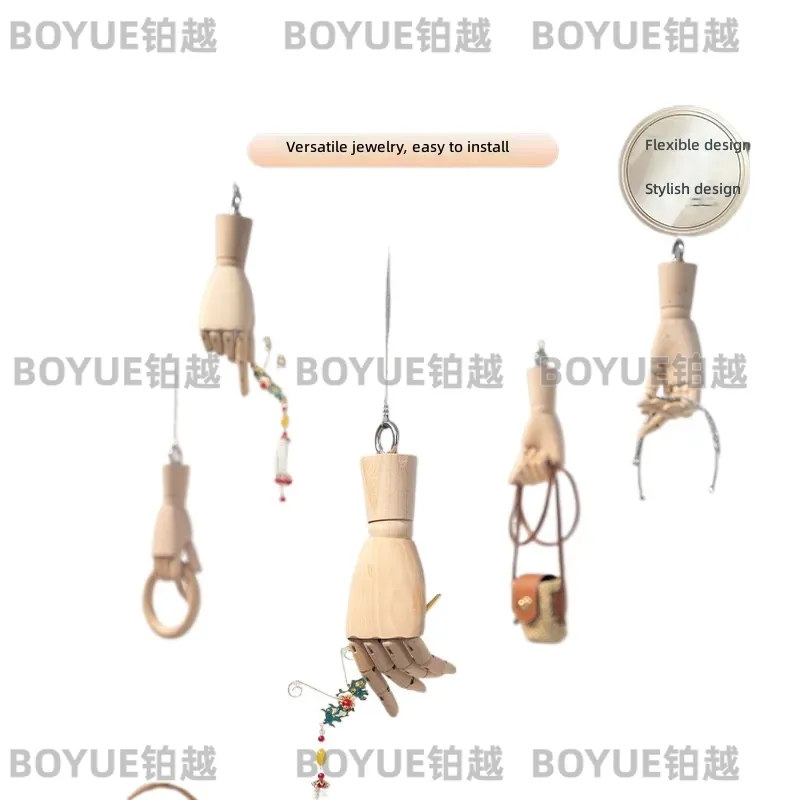 Solid Wood Hand Model Ring Dis - Body Jewelry Store 评论和价格