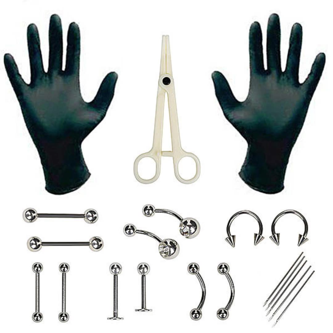 1 Set Disposable Professional  - Body Jewelry Ear Piercing 评论和价格
