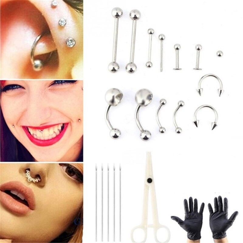 1 Set Disposable Professional  - Body Jewelry Ear Piercing 评论和价格