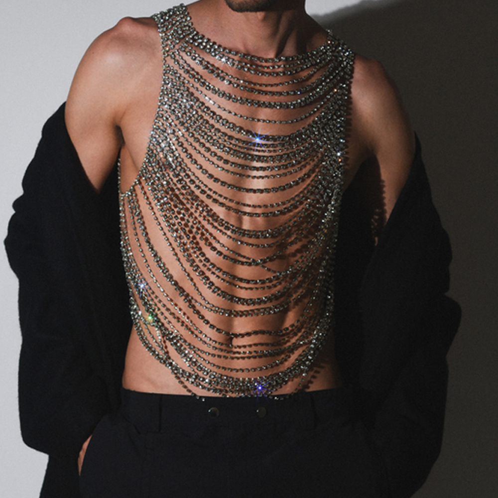 Fashion Luxurious Bling Men Wo - Body Jewelry Men 评论和价格